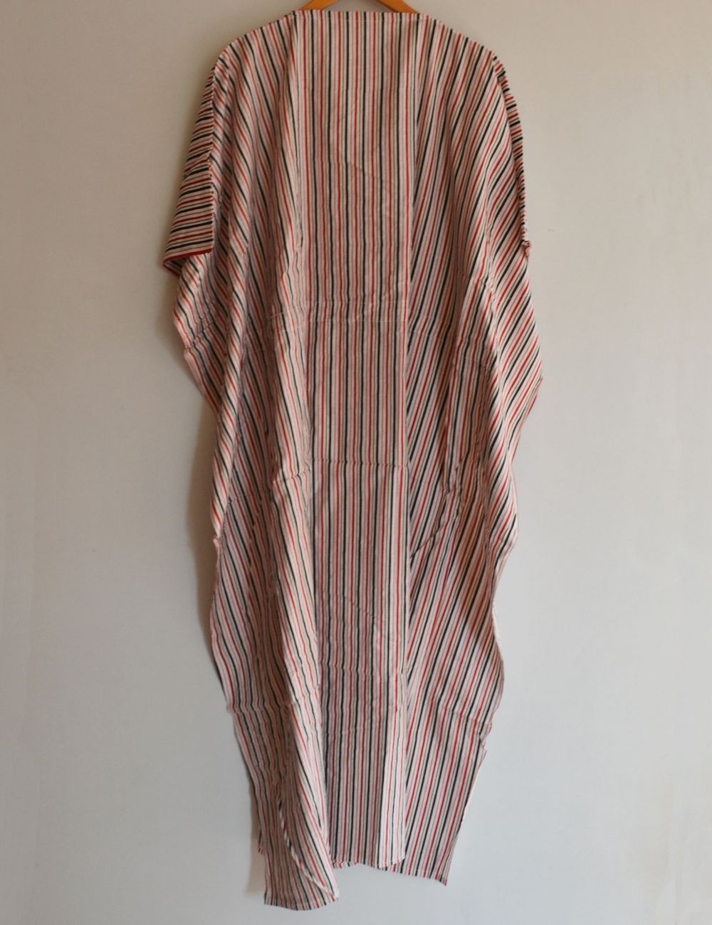 Striped Printed Longwear Beach Cover Up Cotton Kaftan