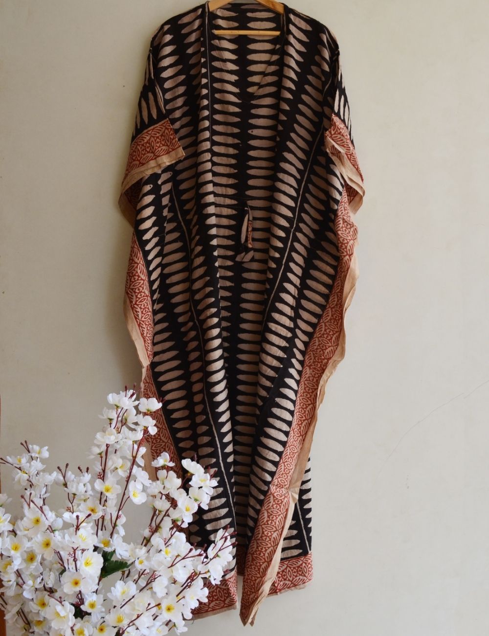 Block Bagru Cotton Beach Wear Bikini Cover Up Caftan