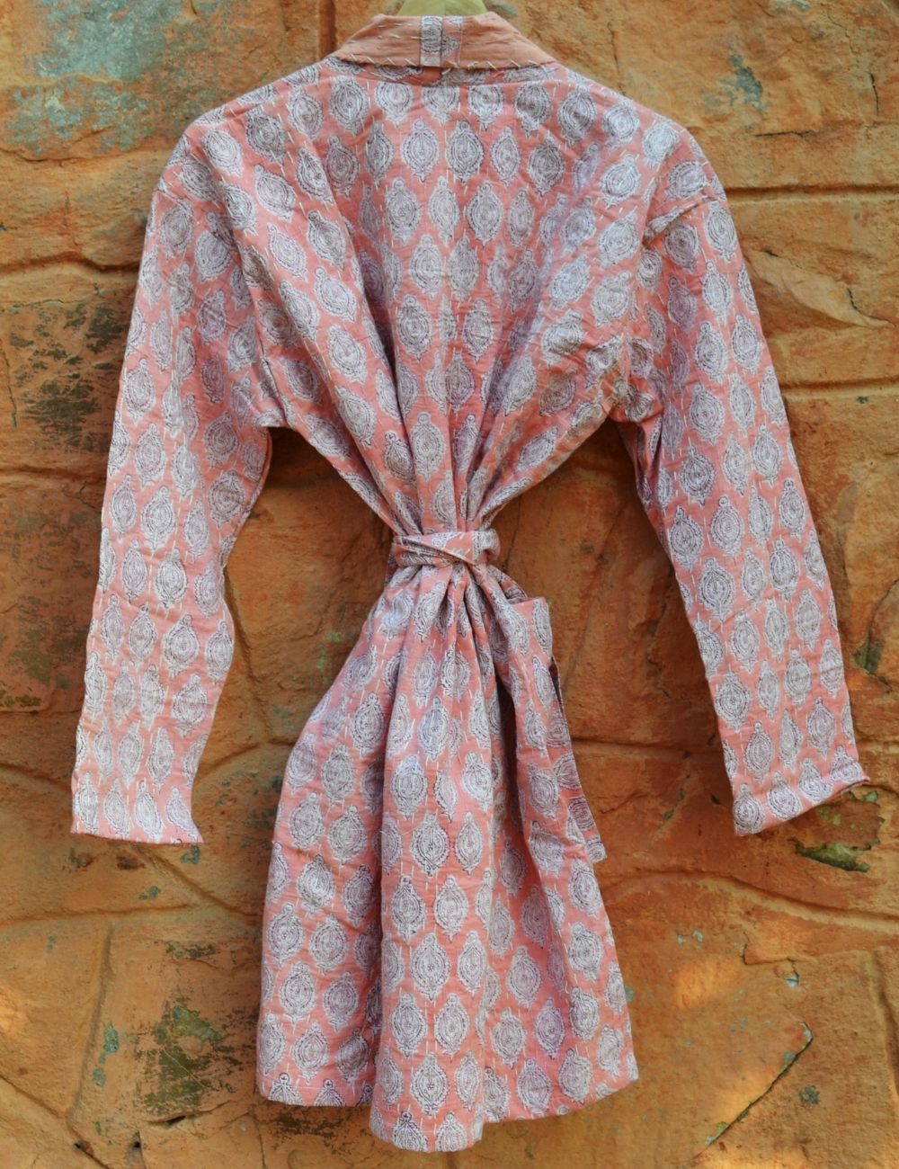Block Print 100% Cotton Vinatge Kantha Jacket