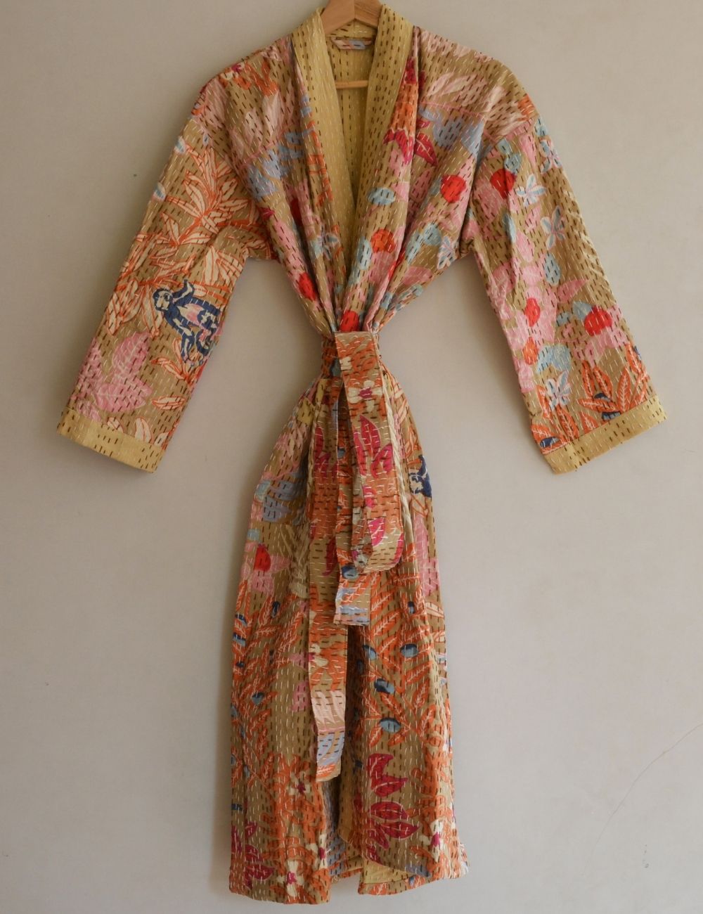 Bridesmaid Kantha Jacket Winter Beach Coat Cotton Robe