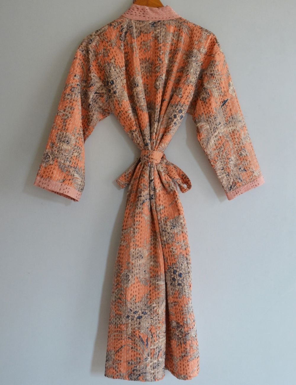 Quilted Kantha Kimono House Robes