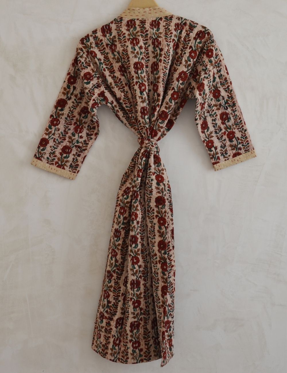 Bagru Print Indian Organic Cotton Night Gown Dress