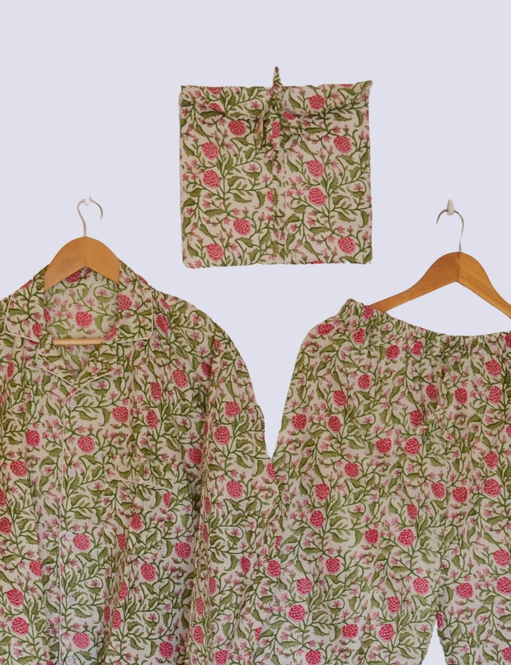 Multicolor Floral Print Full Sleeves Beautiful Night Dress