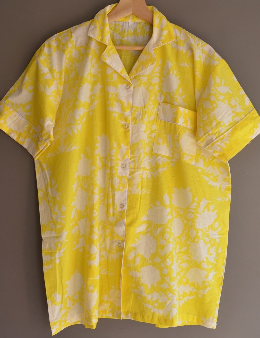 Floral Print Cotton Night Dress