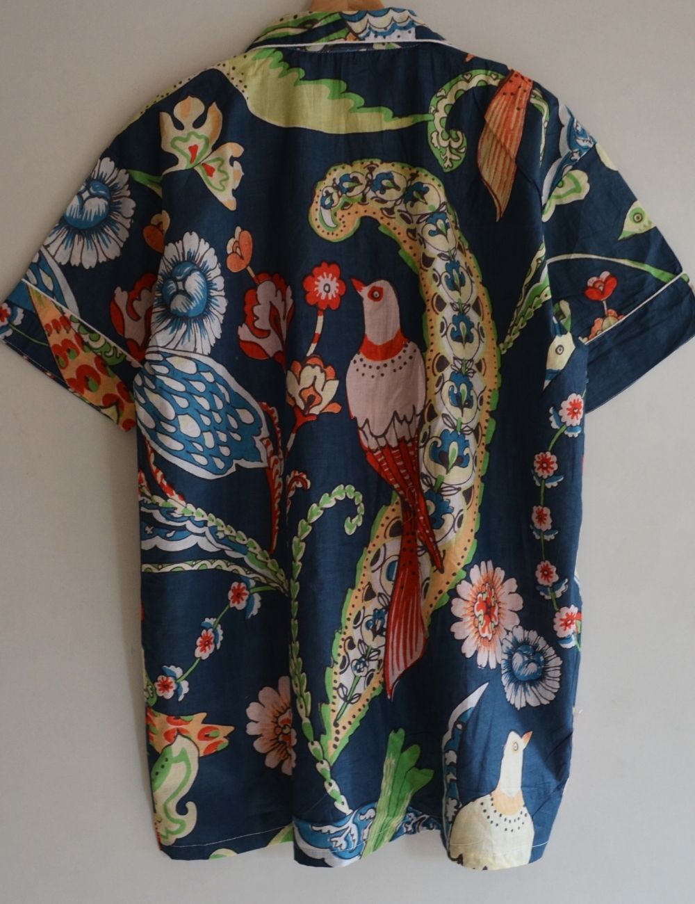 Bird Print Women Indian Cotton 100% Pyjamas Set