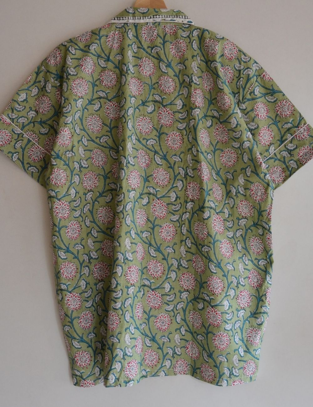 Green Floral Short Pyjamas Set