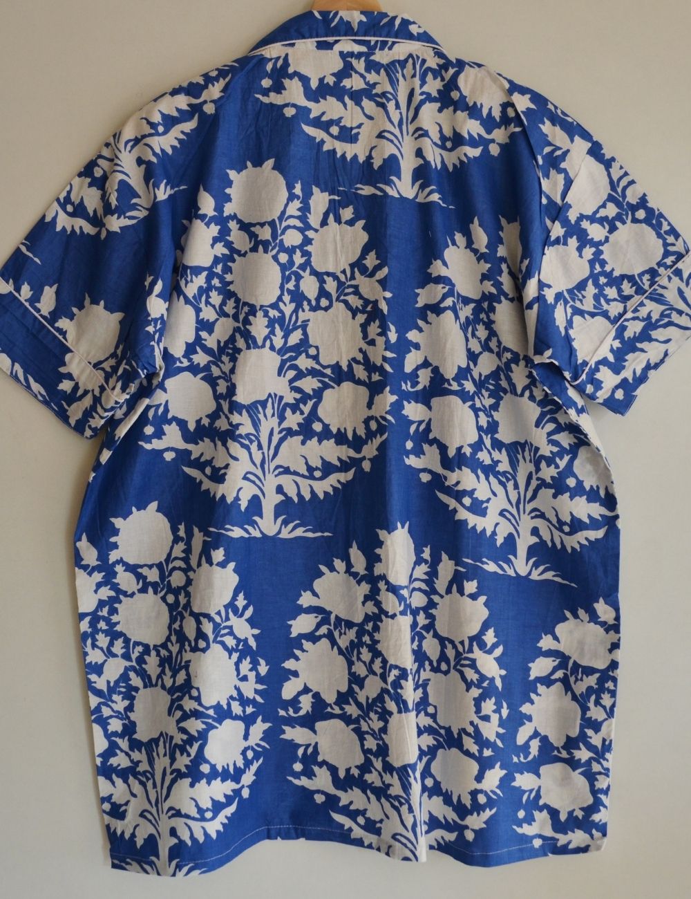 Blue Floral Print Summer Night Pj Set
