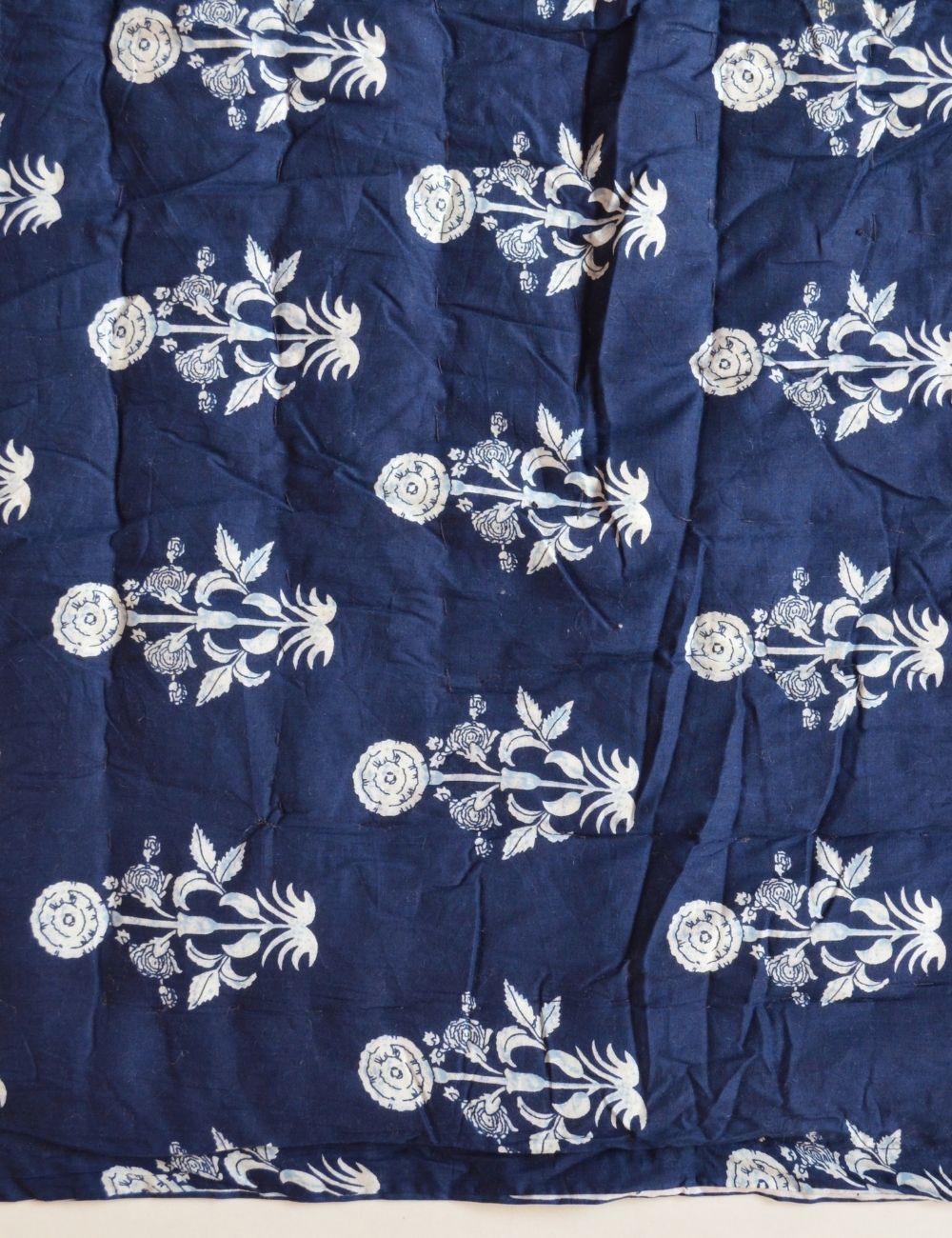 Floral Print Soft Cozy Cotton Quilt Indian Handmade Razai