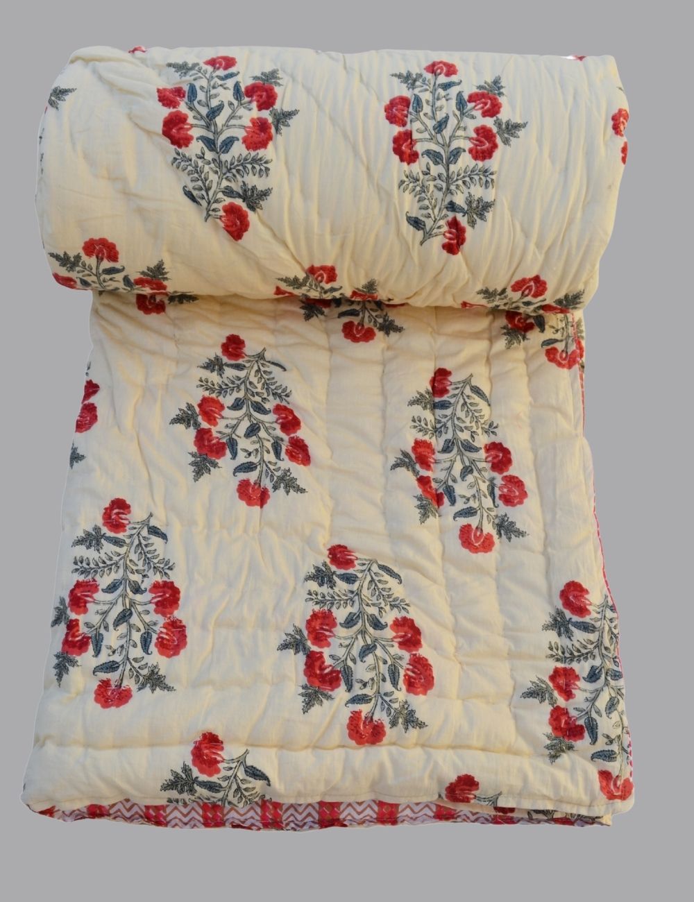 Winter Warm Block Print Organic Cotton Would Famouse Jaipuri Razai