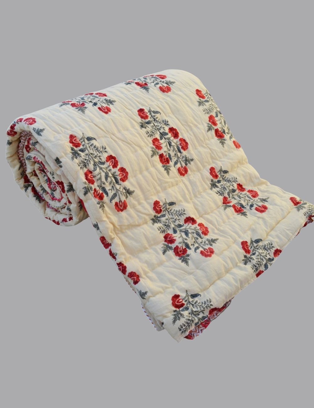 Winter Warm Block Print Organic Cotton Would Famouse Jaipuri Razai
