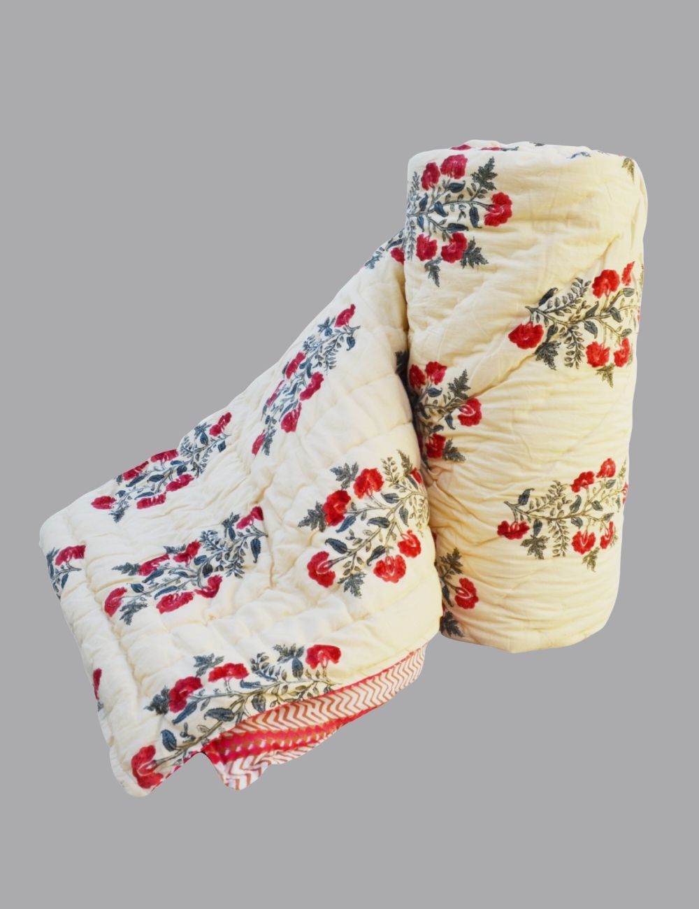 Winter Warm Block Print Organic Cotton Would Famouse Jaipuri Razai