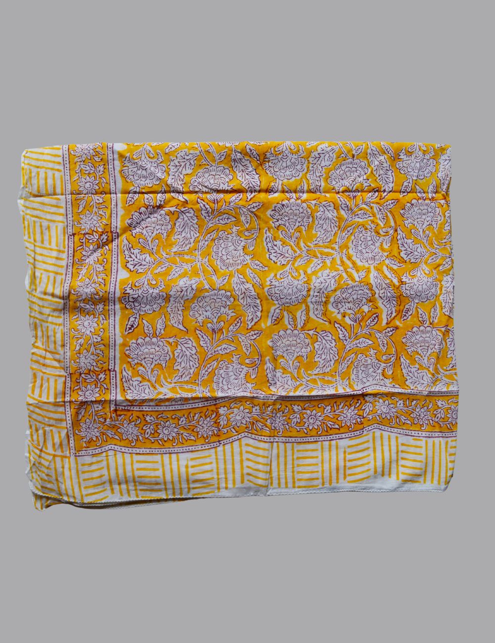 Floral Printed Soft Voile Scarf Yellow Lightweight Bohemian Shawl Boho Wrap