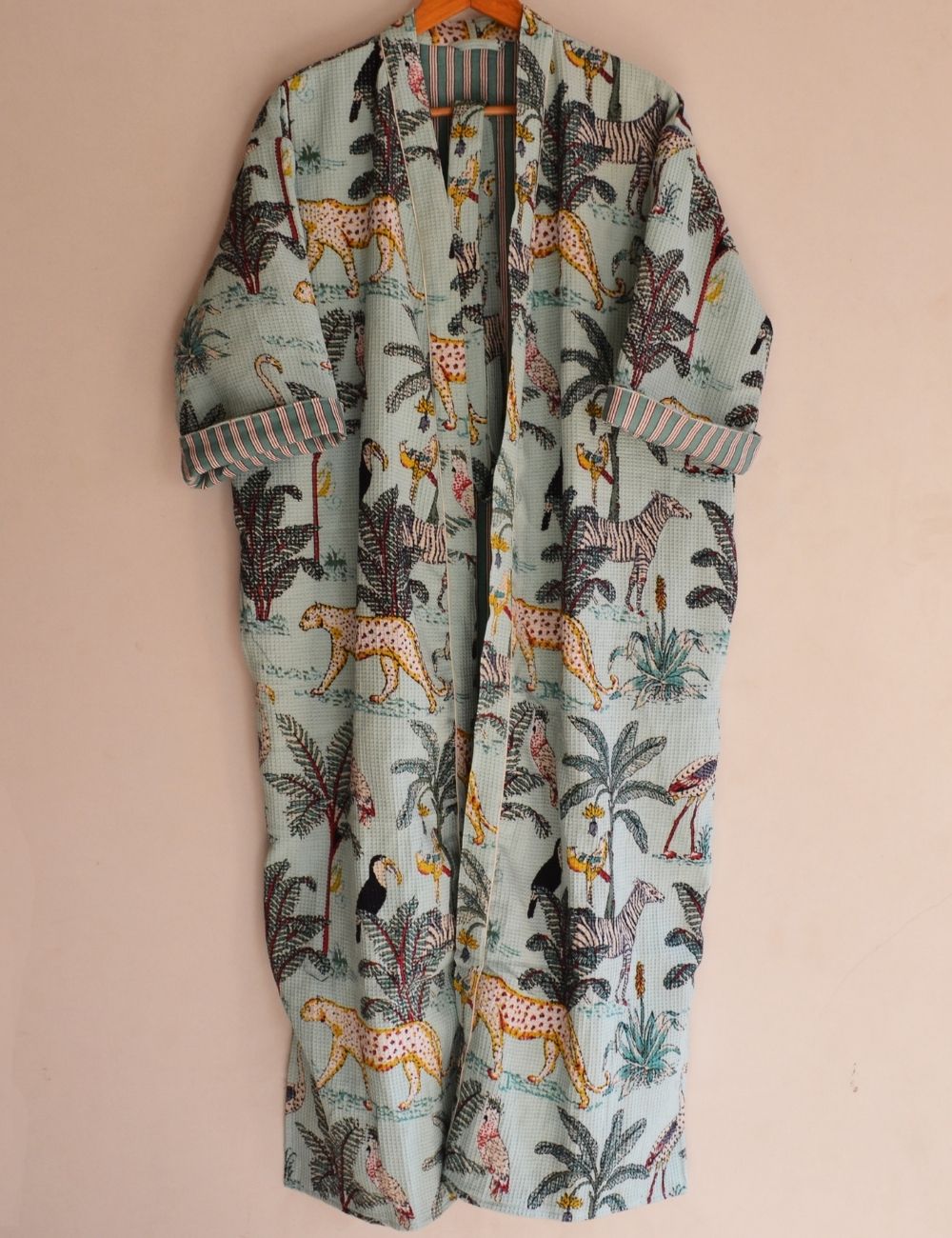 Winter Warm Waffle Comfy Bridal Bathrobe Kimono