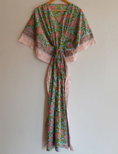 Floral Print 100% Cotton Summer Caftan