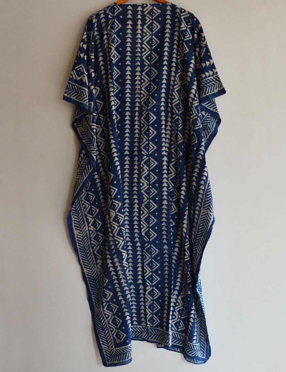 Indigo Color Long Royal Comfy Night Cotton Maxi