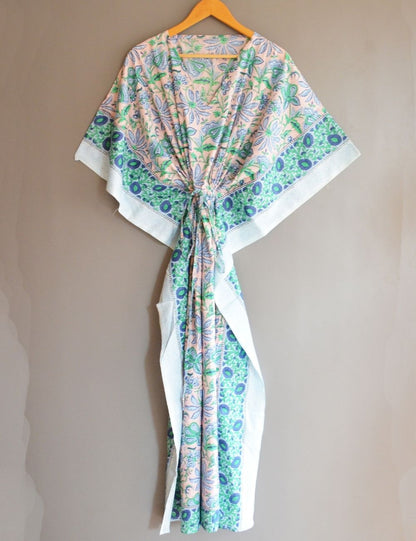 Boho Cotton Block Printed Cotton Lonugwear Night Cotton Maxi