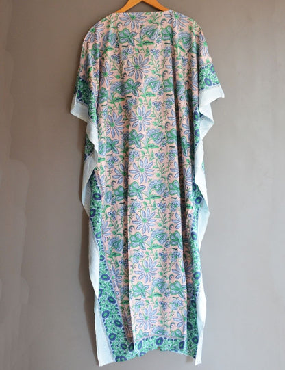 Boho Cotton Block Printed Cotton Lonugwear Night Cotton Maxi