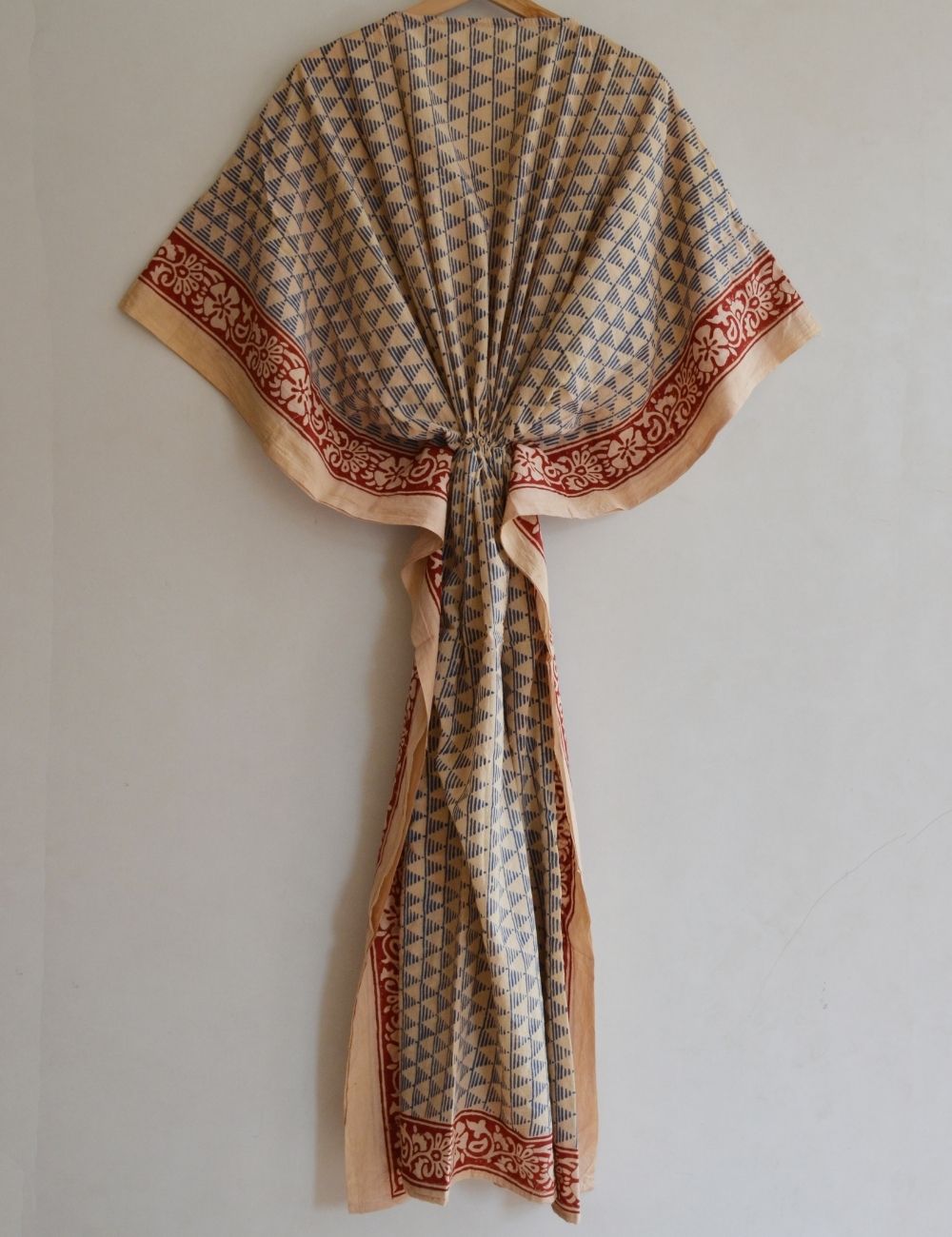 Cotton Kaftan Ethnic Boho Bagru Long Kaftan