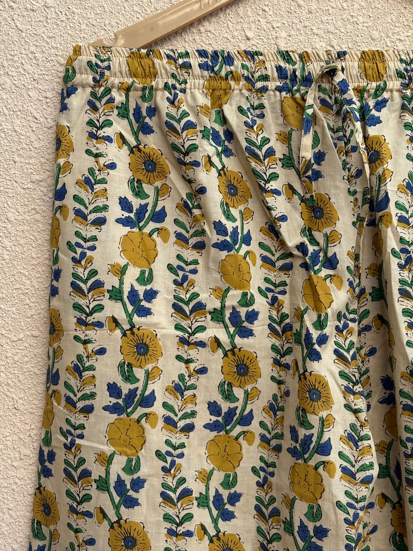 Hand Block Cotton Women's Pajama Set | Floral Print Light Weight Night Dress | Causasl Wear House Pjs