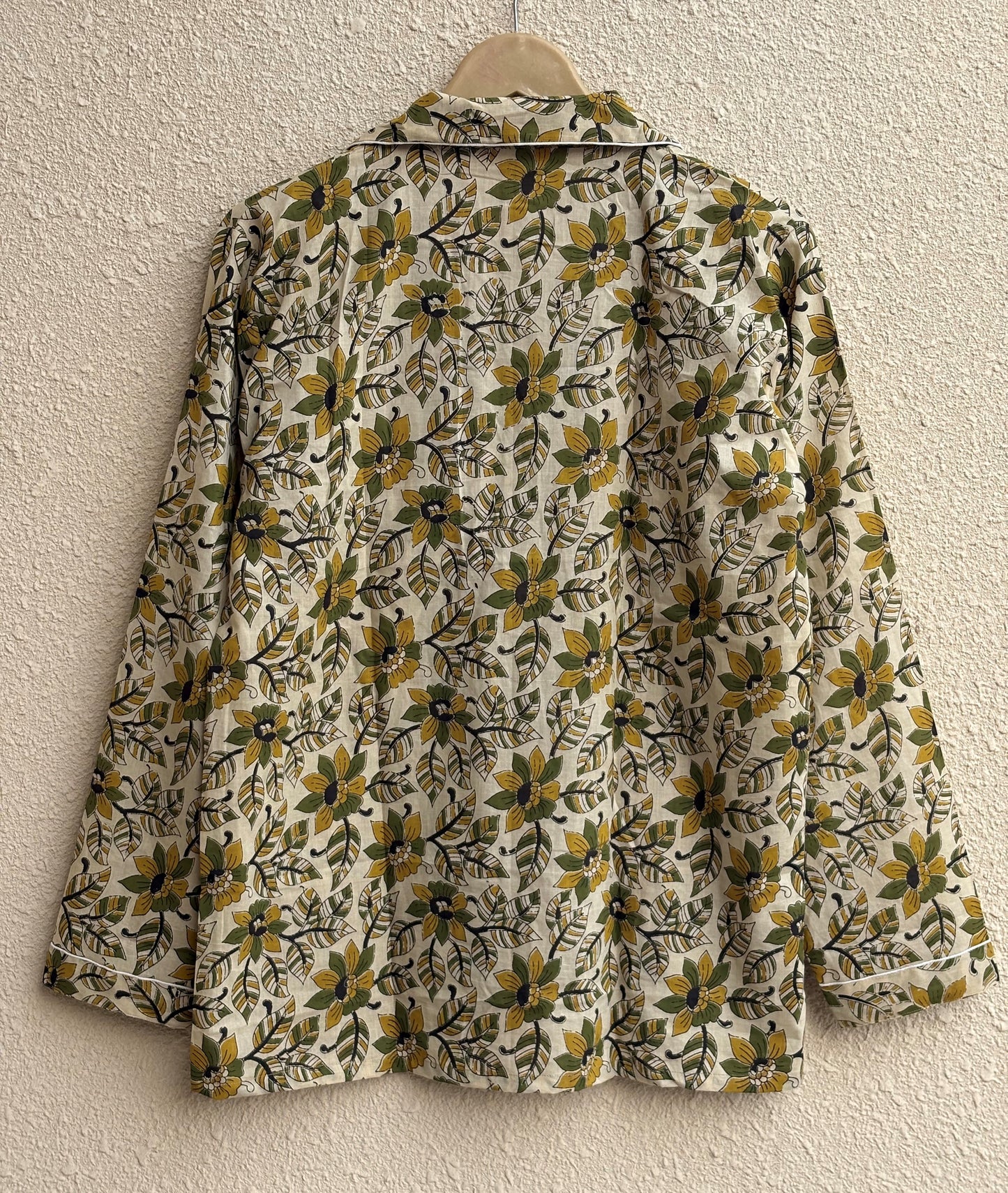 Hand Block Bagru Print Cotton Pajama Set | Summer Nightwear Pjs | Bohemian Sleepwear Women Loungewear With Pants| Bridesmaid Night Party Wear Dress