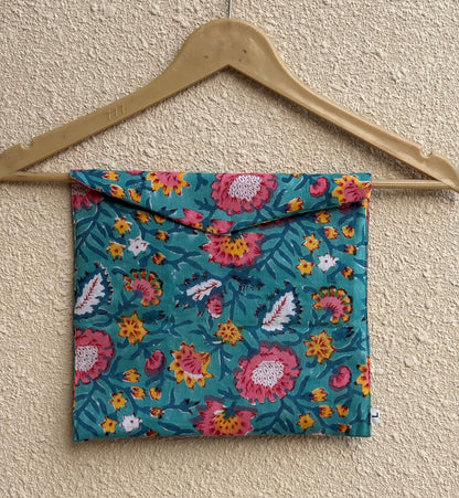 Multicolor Floral Print Cotton Pajama Set for Women | Hand Block Print Night Suit | Eco-Friendly Loungewear | Handmade Sleepwear Gift for Her