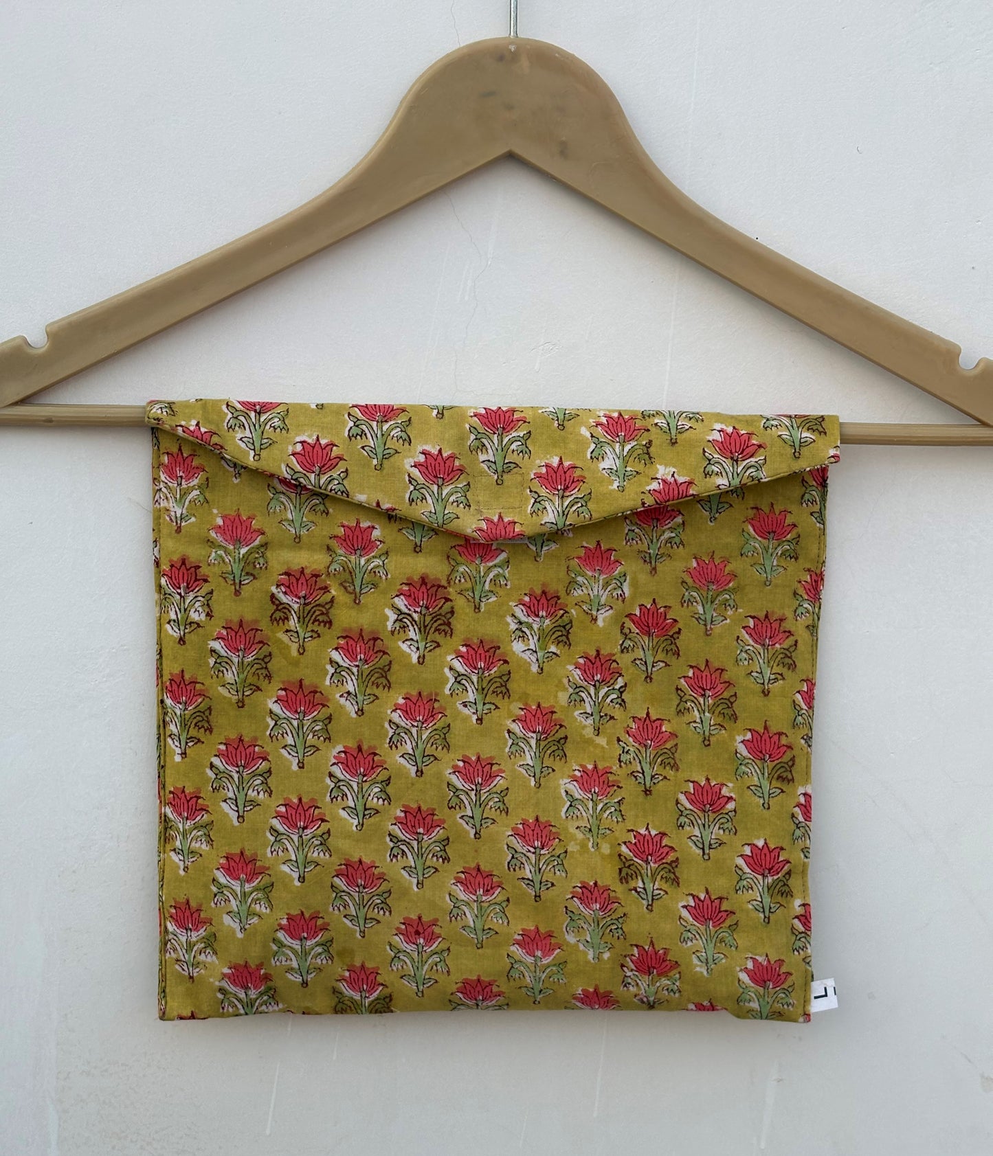 Handmade Cotton Pajama Set: Block Print Boho Loungewear With Pouch Set Full Night Dress For Summer