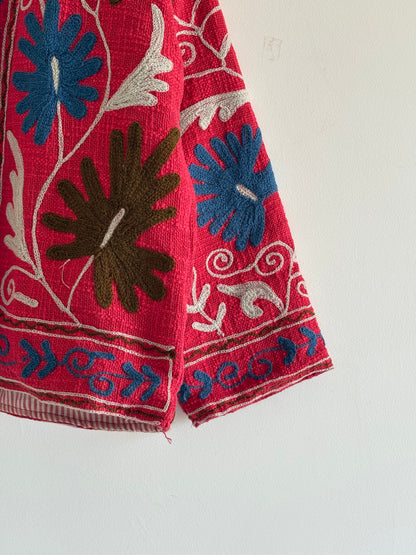 Ethnic Embroidered Suzani TNT  Women's Coat Jacket Winter | Suzani Short Jacket  |  TNT Fabric Jacket |  Partywear Coat