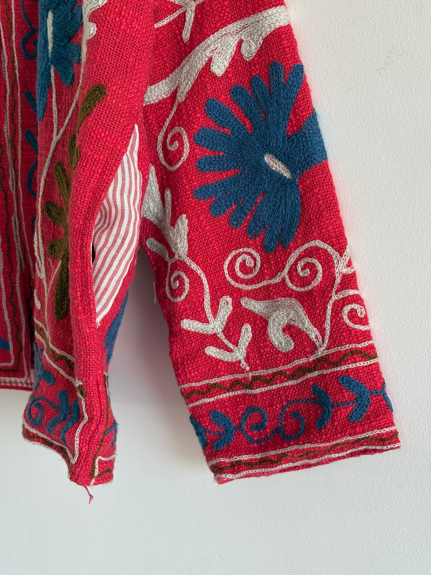 Ethnic Embroidered Suzani TNT  Women's Coat Jacket Winter | Suzani Short Jacket  |  TNT Fabric Jacket |  Partywear Coat