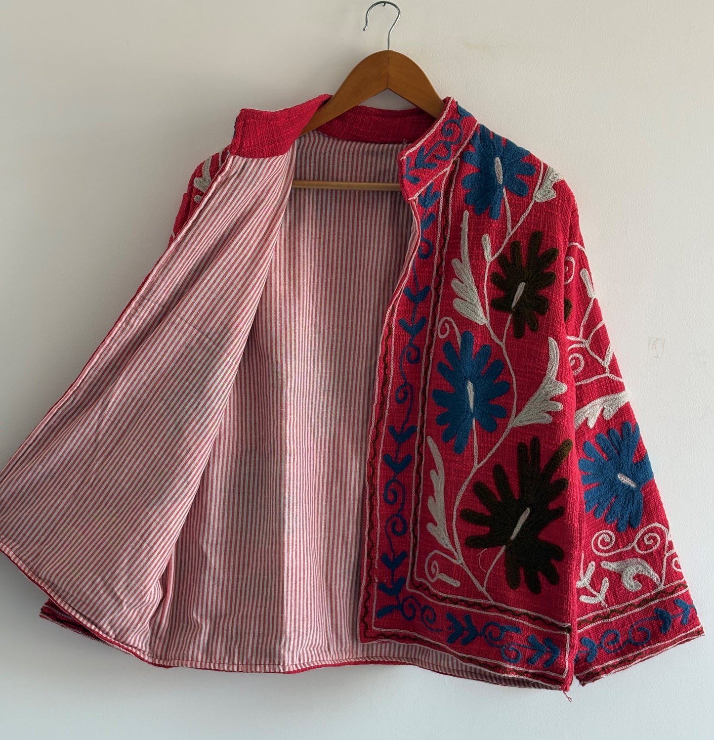 Ethnic Embroidered Suzani TNT  Women's Coat Jacket Winter | Suzani Short Jacket  |  TNT Fabric Jacket |  Partywear Coat