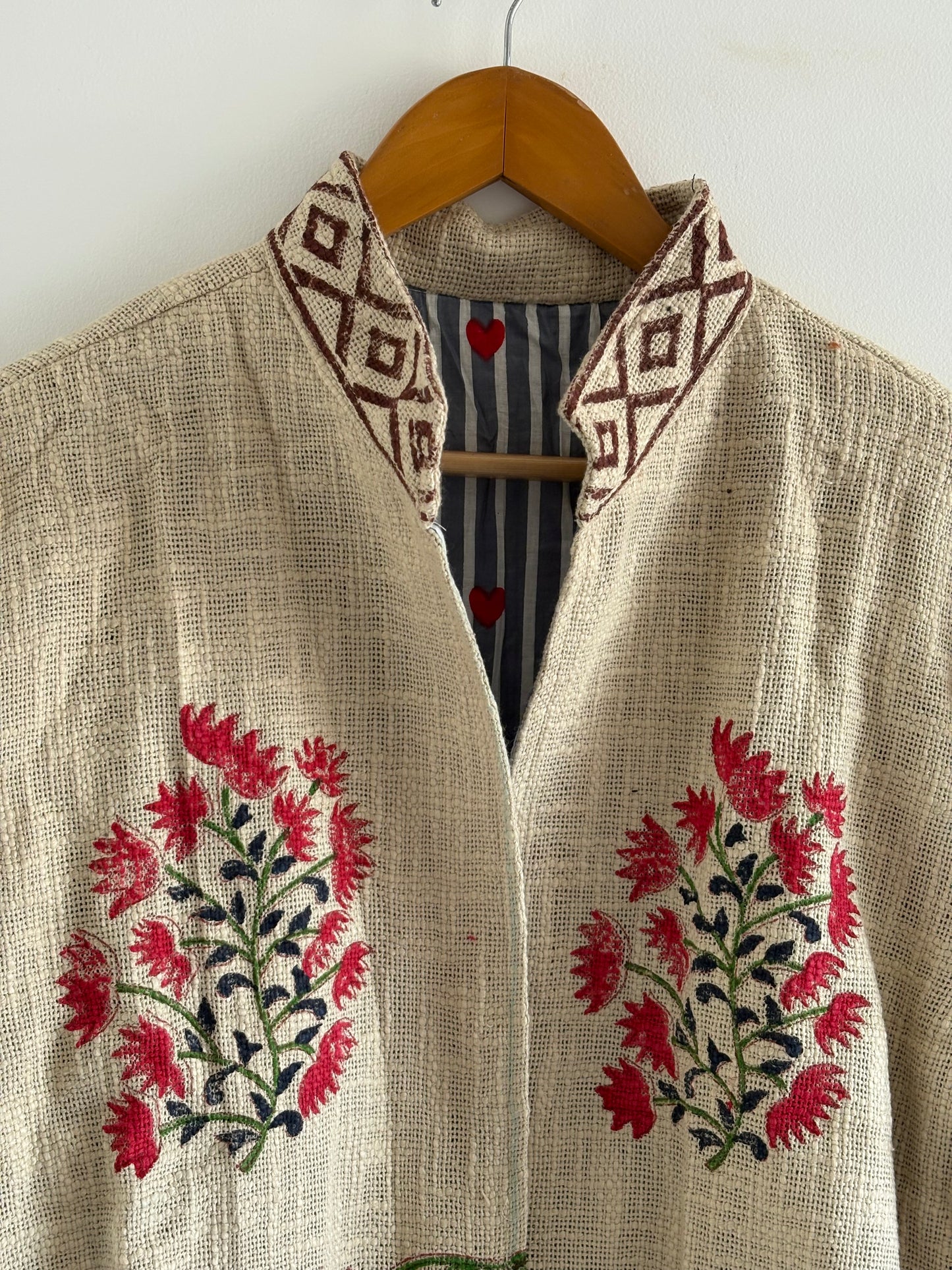 Handmade TNT Cotton Floral Jacket | Traditional Block Print Women's Coat