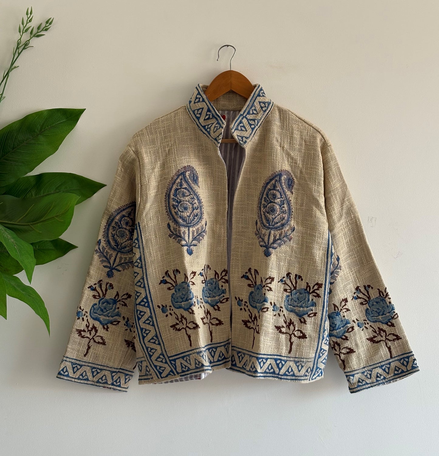 Boho Suzani Jacket One of a Kind Boho Short Coat Free Size New Indian Suzani Embroidery Jacket Women's Wear Cotton Coat