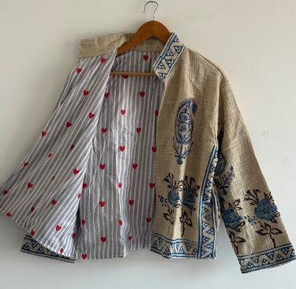 Boho Suzani Jacket One of a Kind Boho Short Coat Free Size New Indian Suzani Embroidery Jacket Women's Wear Cotton Coat