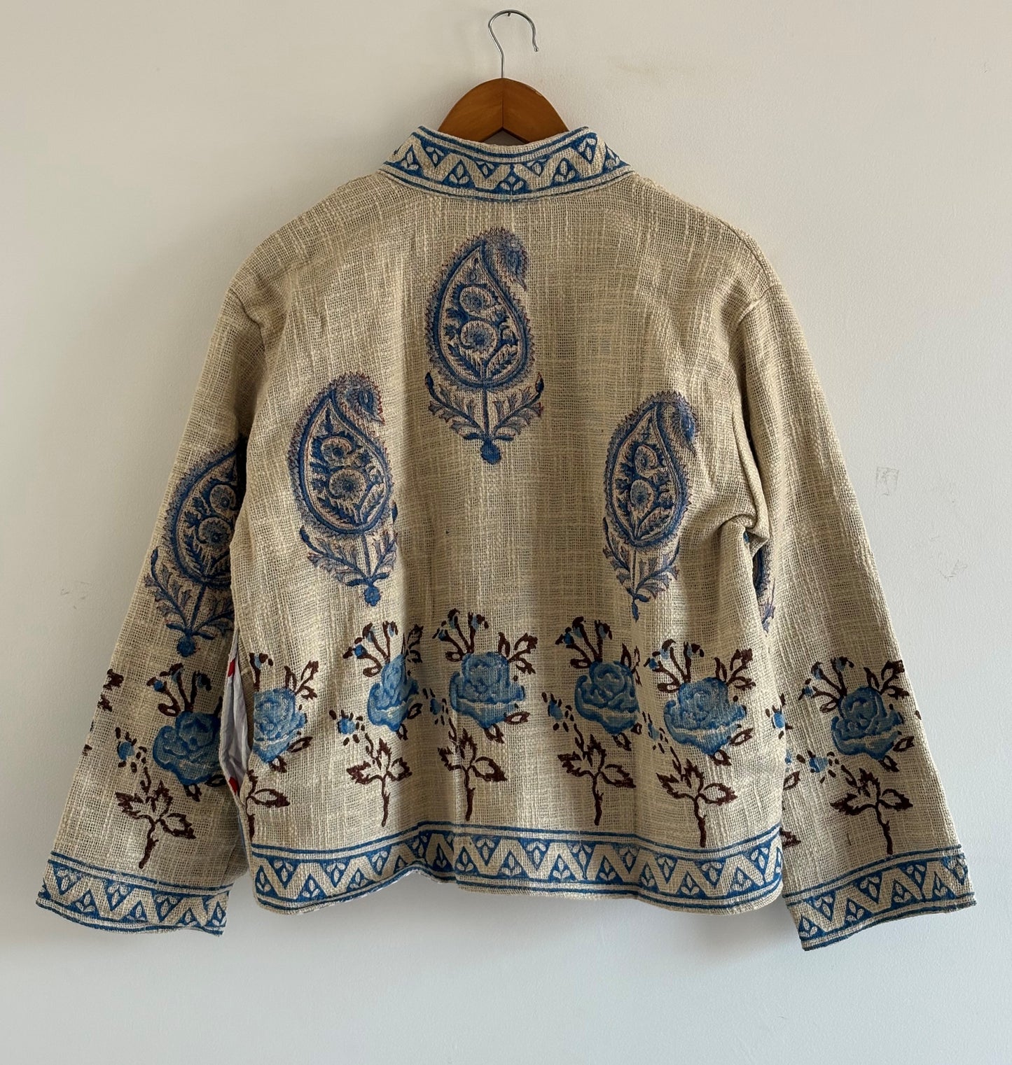 Boho Suzani Jacket One of a Kind Boho Short Coat Free Size New Indian Suzani Embroidery Jacket Women's Wear Cotton Coat