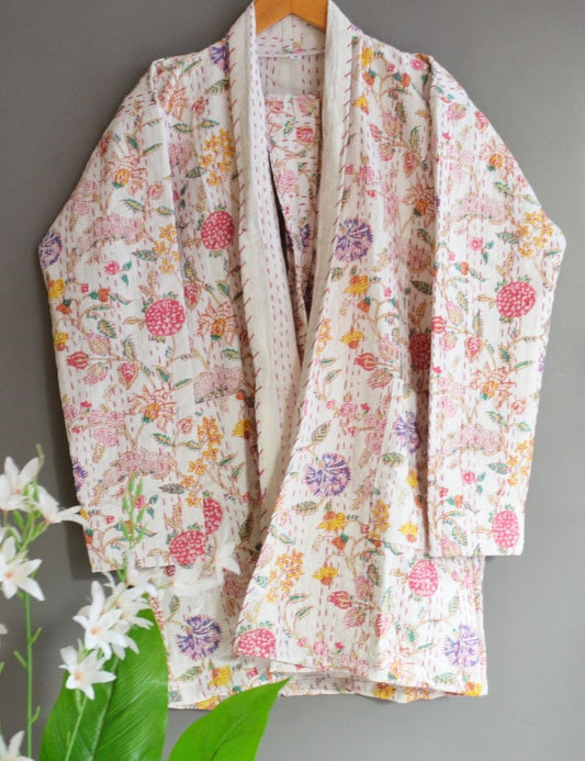 Kantha Quilt Vintage Jacket Japanese Style Dress