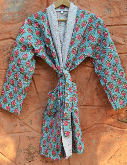 Boho Vintage Kantha Jacket For Winter Night Top