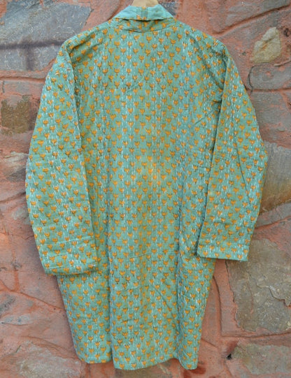 Indian Block Print Vintage Cotton Party Wear Jacket