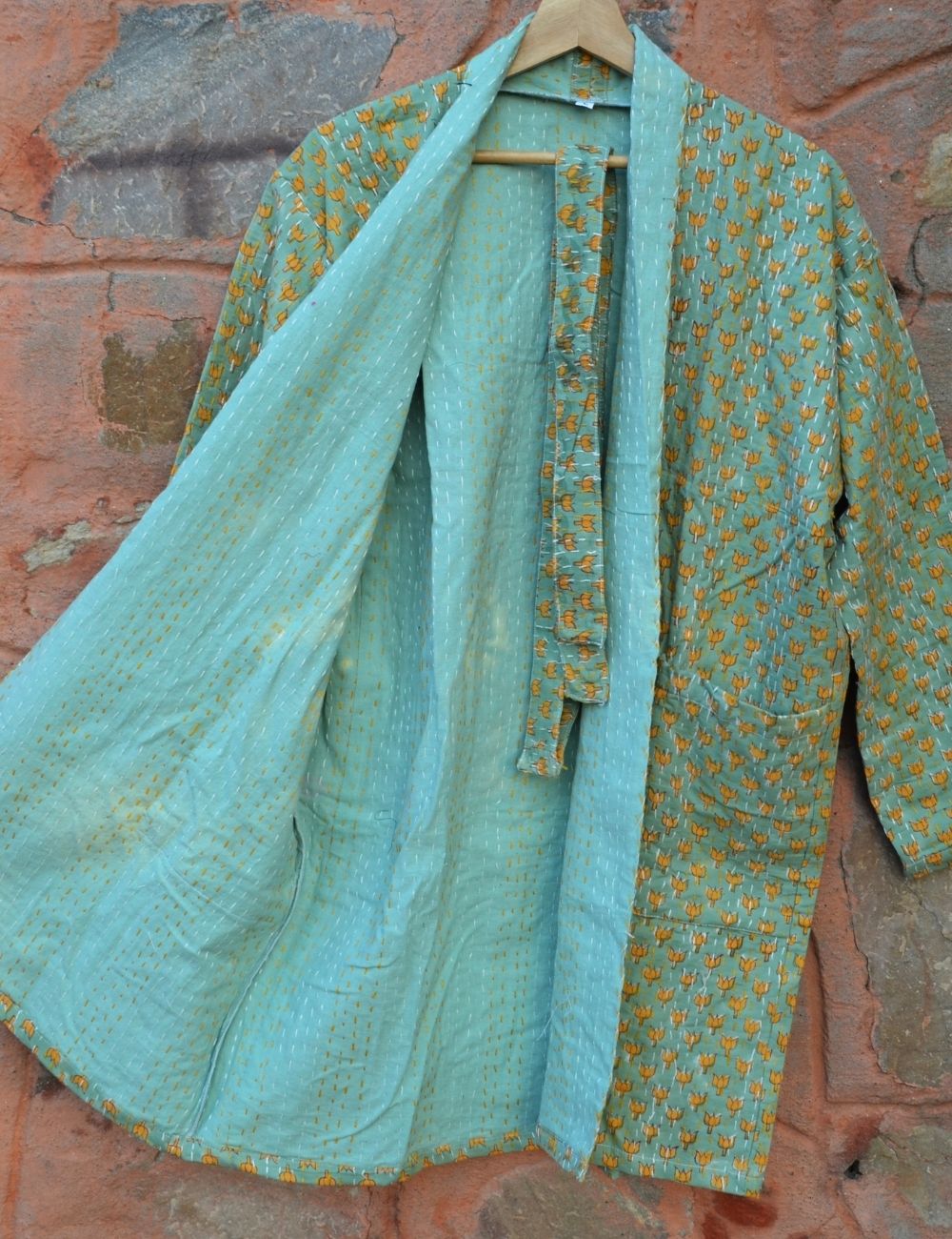 Indian Block Print Vintage Cotton Party Wear Jacket