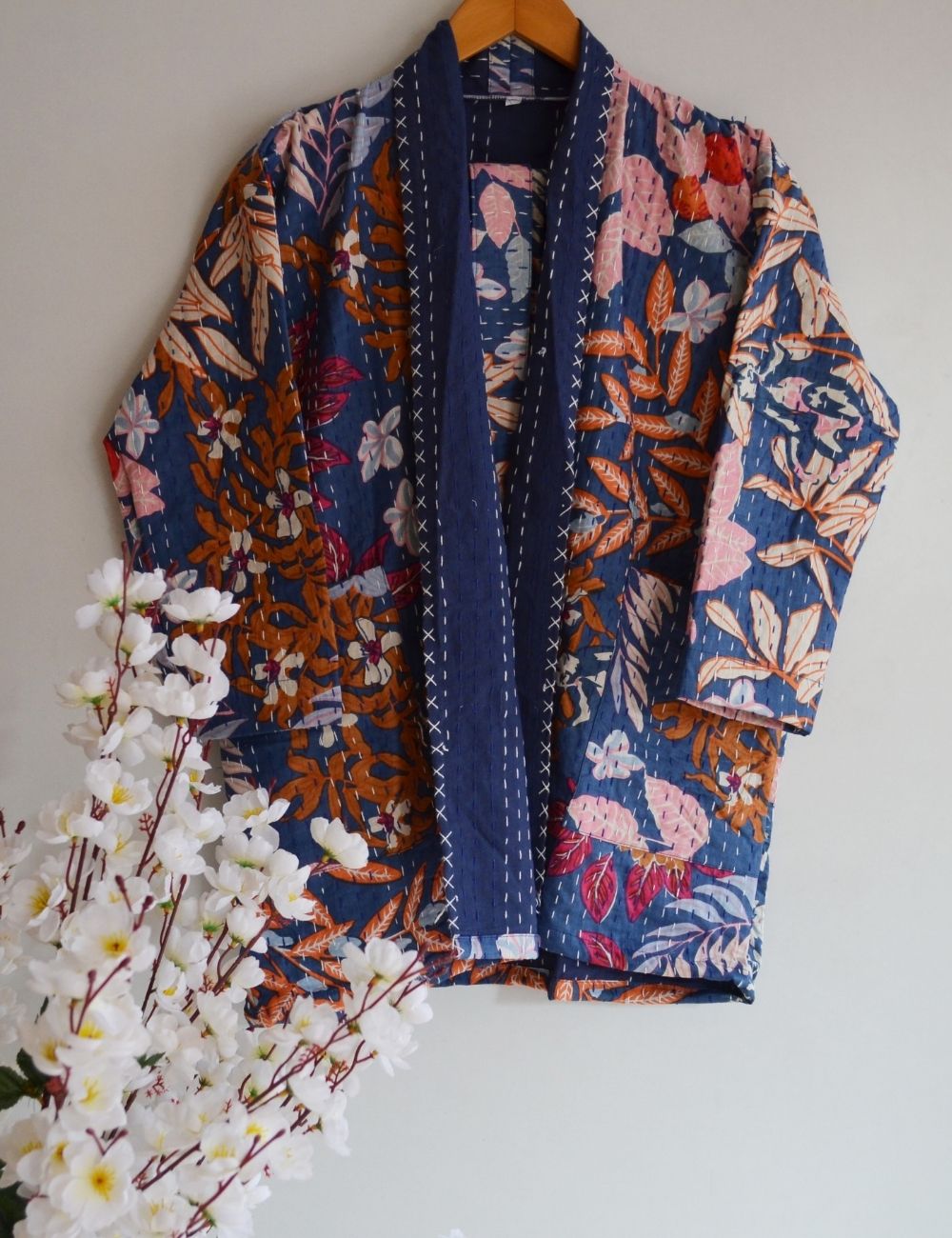 Bohemian Quilted Open Beach Cover Jacket