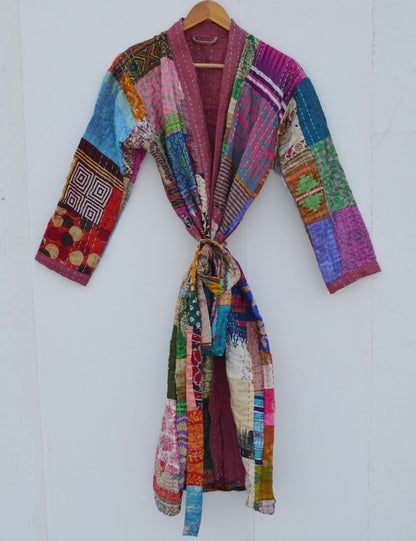 Patch Work Hand Quilted Winter Bathrobes