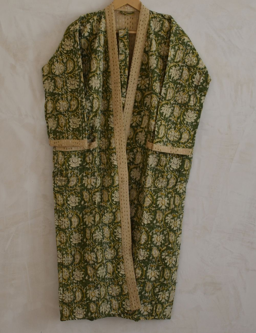 Paisley Print 100% Cotton Kimono For Winter Warm