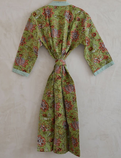 Screen Print Hand Quilted House Robe