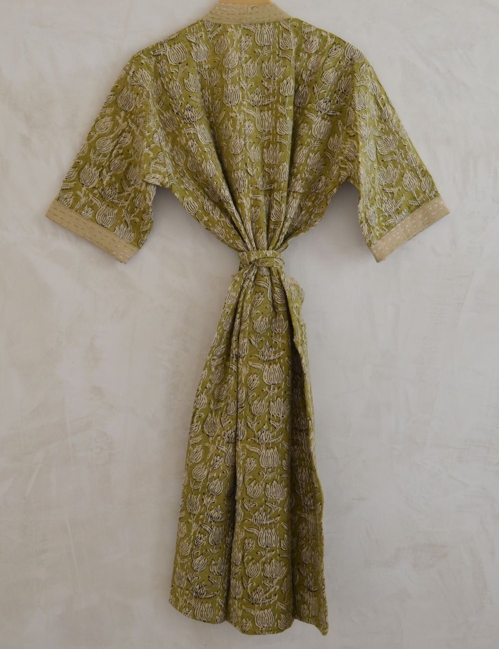 Luxury Vintage Kantha Kimono For Women Night Gown