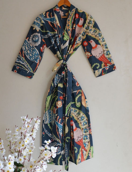 Cotton Bathrobe For Beach Cover Up Night Maxi