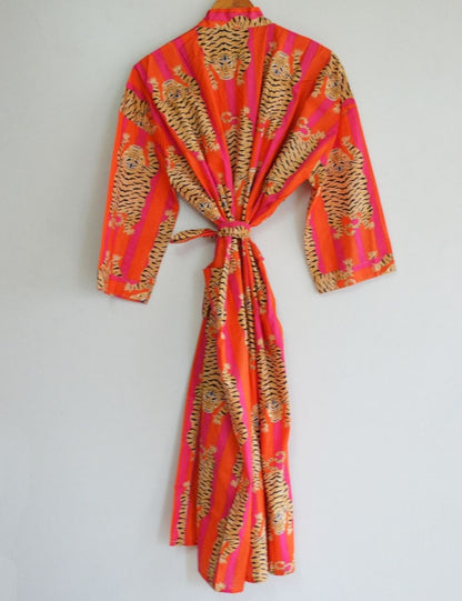 Animal Printed Beach Coverup Comfy Spa Holiday Robe