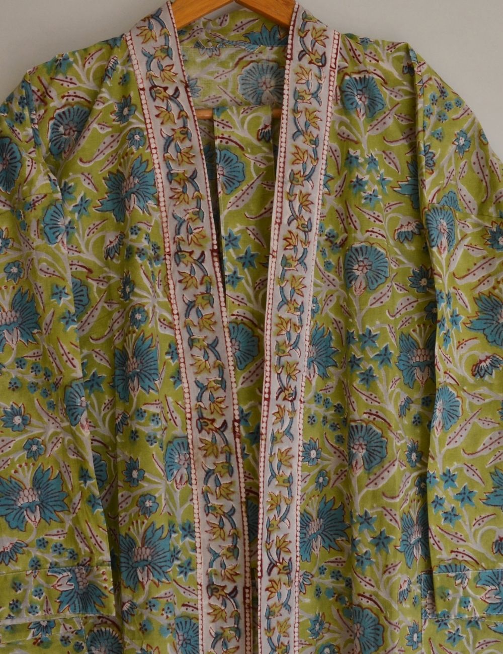 Indian Hand Print Block Cotton Causal Night Robes