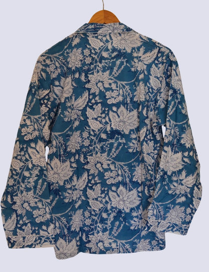 Indian Pure Oragnic Cotton Sleepwear Comfy Full Sleeves Night Suit