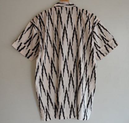 India Hand Printed Ikat Print Beautiful Short Night Dress For Women Bridesmaid Night Bride To Be Party Cotton Pj Set