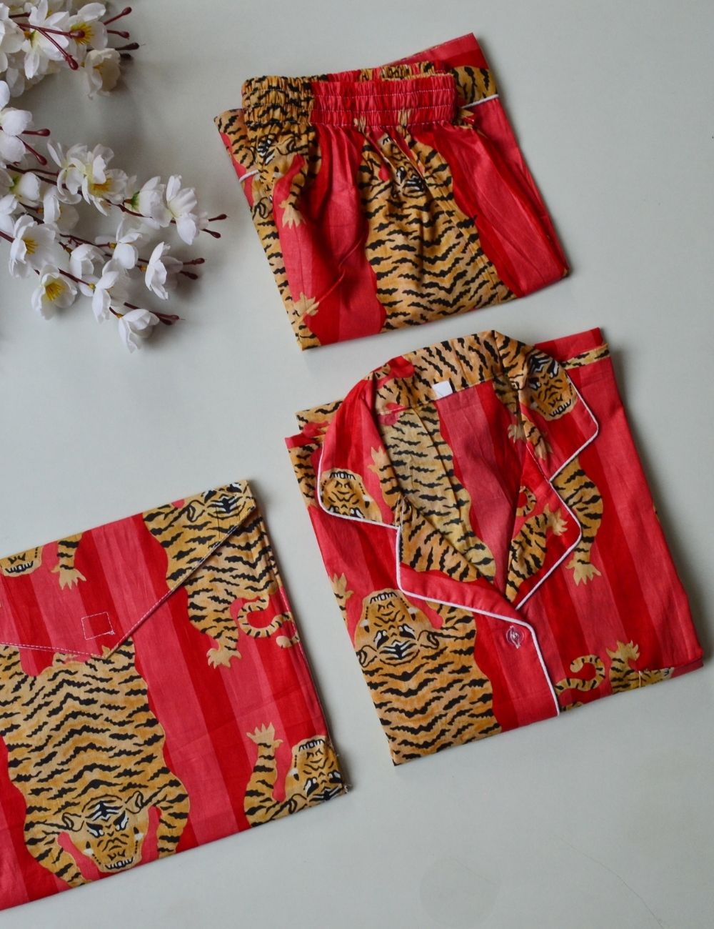 Animal Print Short Sleepwear Pajamas Sets