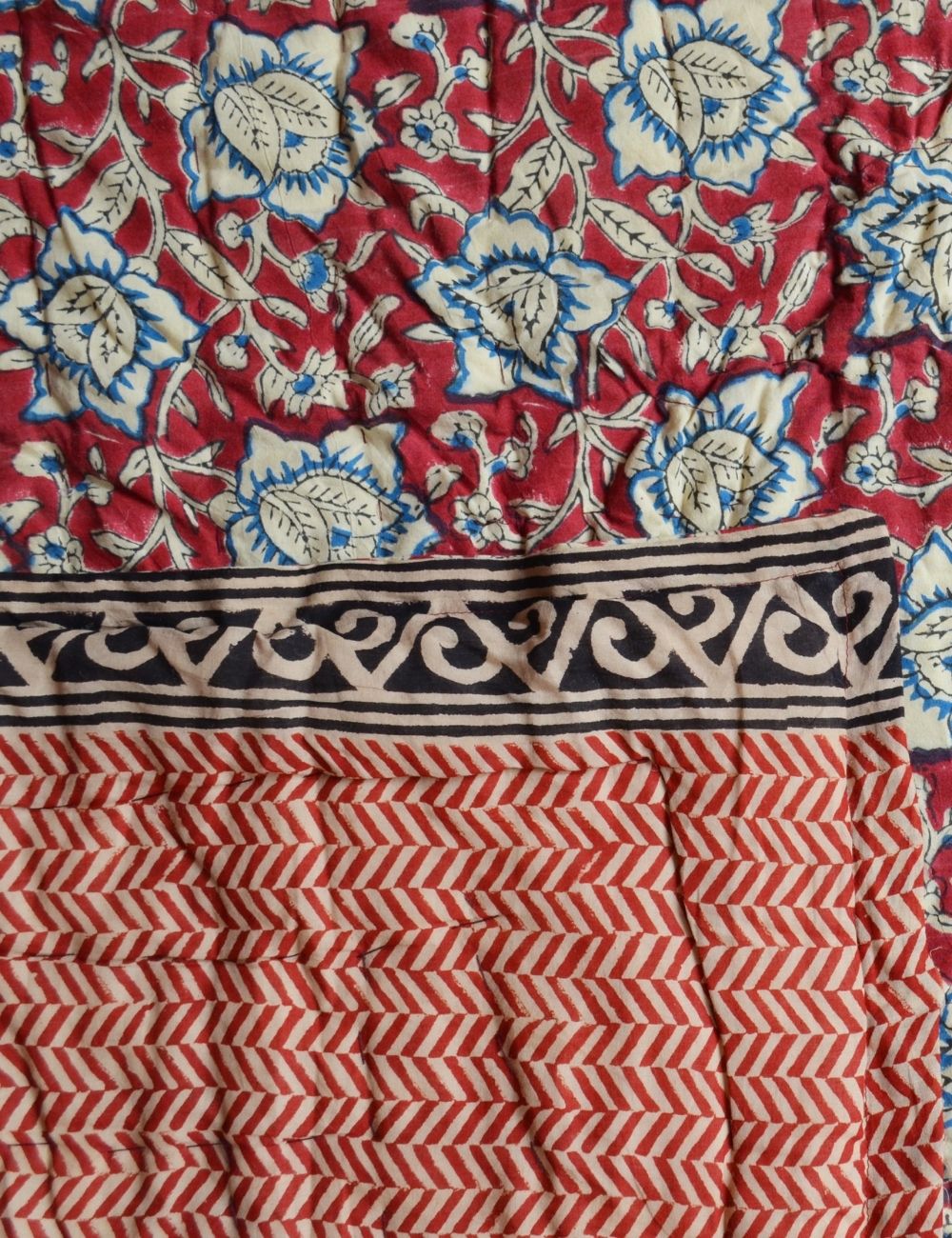 Indian Bagru Print Soft Cottton Quilt Winter Warm Razai