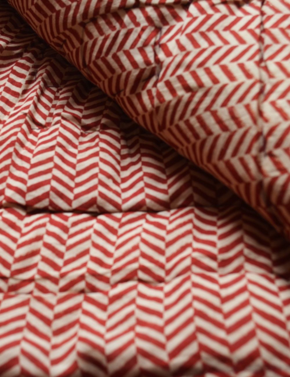 Indian Bagru Print Soft Cottton Quilt Winter Warm Razai